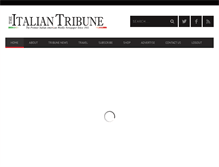 Tablet Screenshot of italiantribune.com